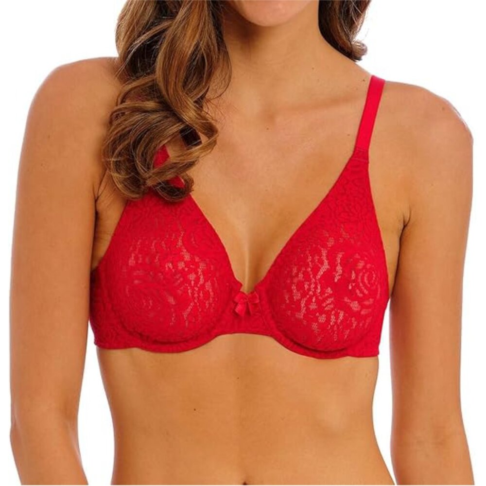 NWT Wacoal Womens Halo Lace Unlined Mid Coverage Underwire Bra 851205 32DDD